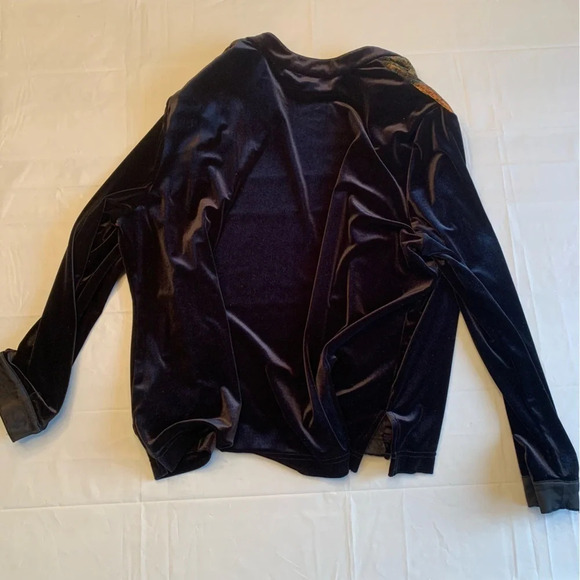 Vintage Erin London velvet, Petite size medium  black and gold - Picture 15 of 15